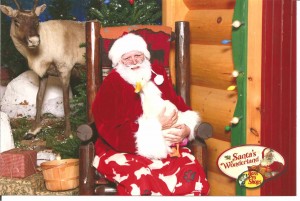 Minnie and Santa 2010